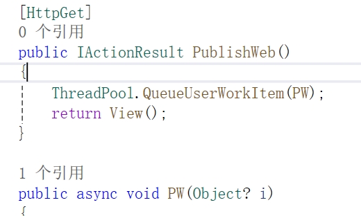 有关ThreadPool.QueueUserWorkItem的一些用法