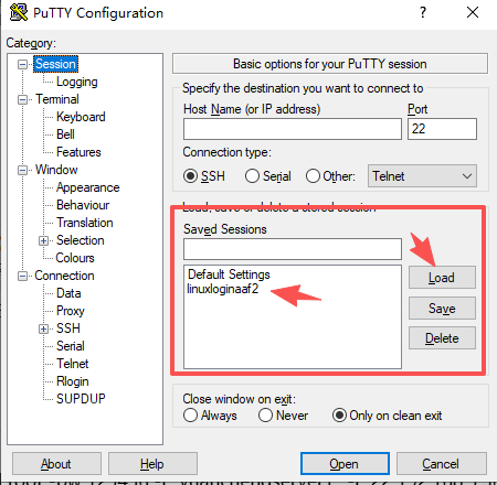putty保存用户名和密码及解决putty自动退出的问题